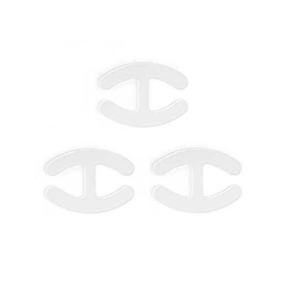 INSPIRE CHIC Bra Shoulder Strap Clips Buckles Bra Strap Anti-Slip Buckles Straps for Women Clear-H Shape