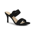 thumbnail image 1 of BLISSFUL STEP Women's Buckle Stiletto Heels Slide Sandals, 1 of 8