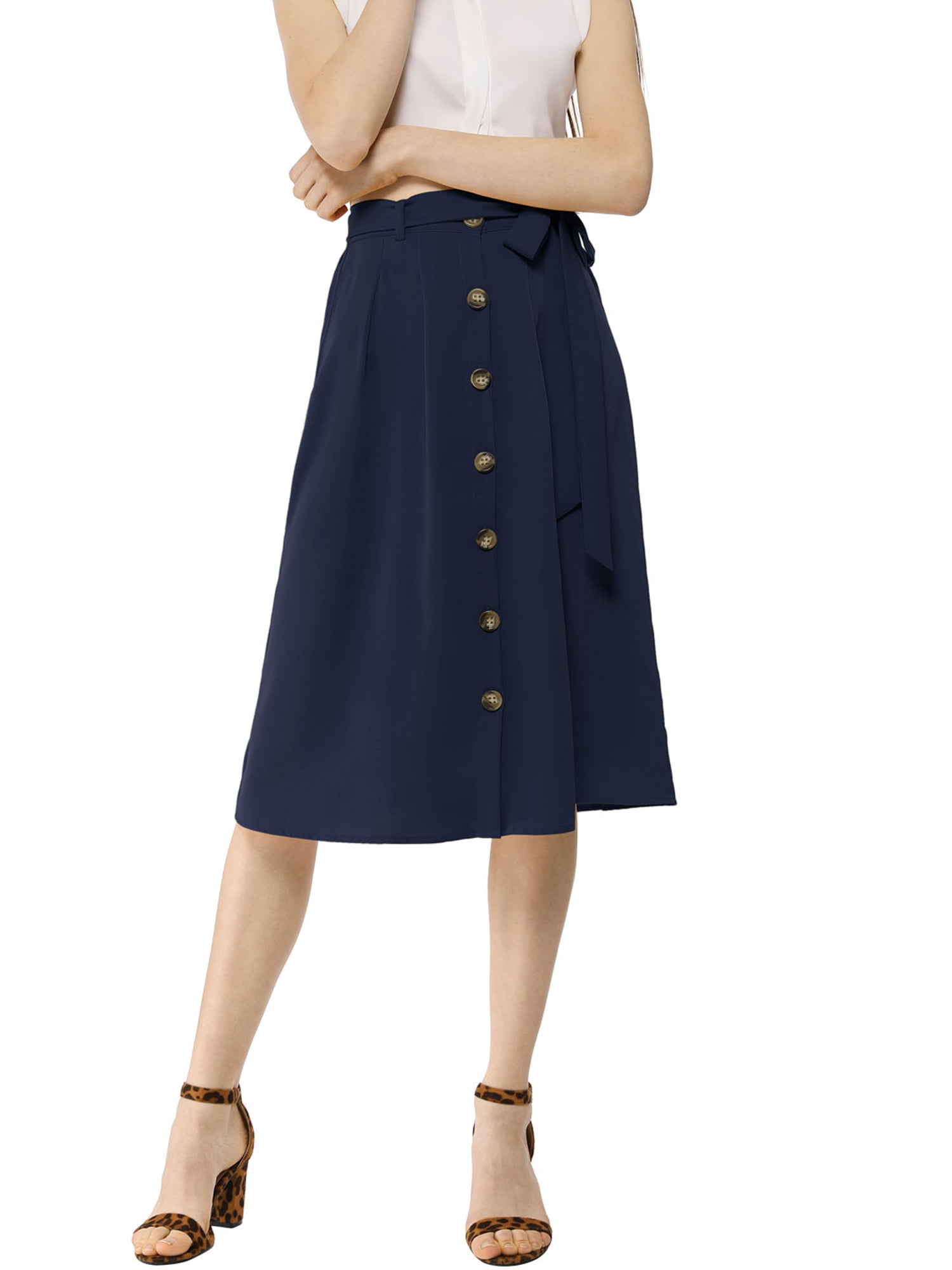 Button front skirt incredible 48