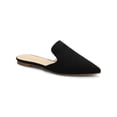 thumbnail image 1 of BLISSFUL STEP Women's Casual Pointy Toe Flat Slides Mules Shoes Black 7, 1 of 8