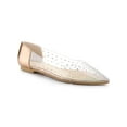 thumbnail image 1 of BLISSFUL STEP Women's Casual Shoes Pointy Toe Clear Rhinestone Ballet Flats Champagne Gold 9, 1 of 9
