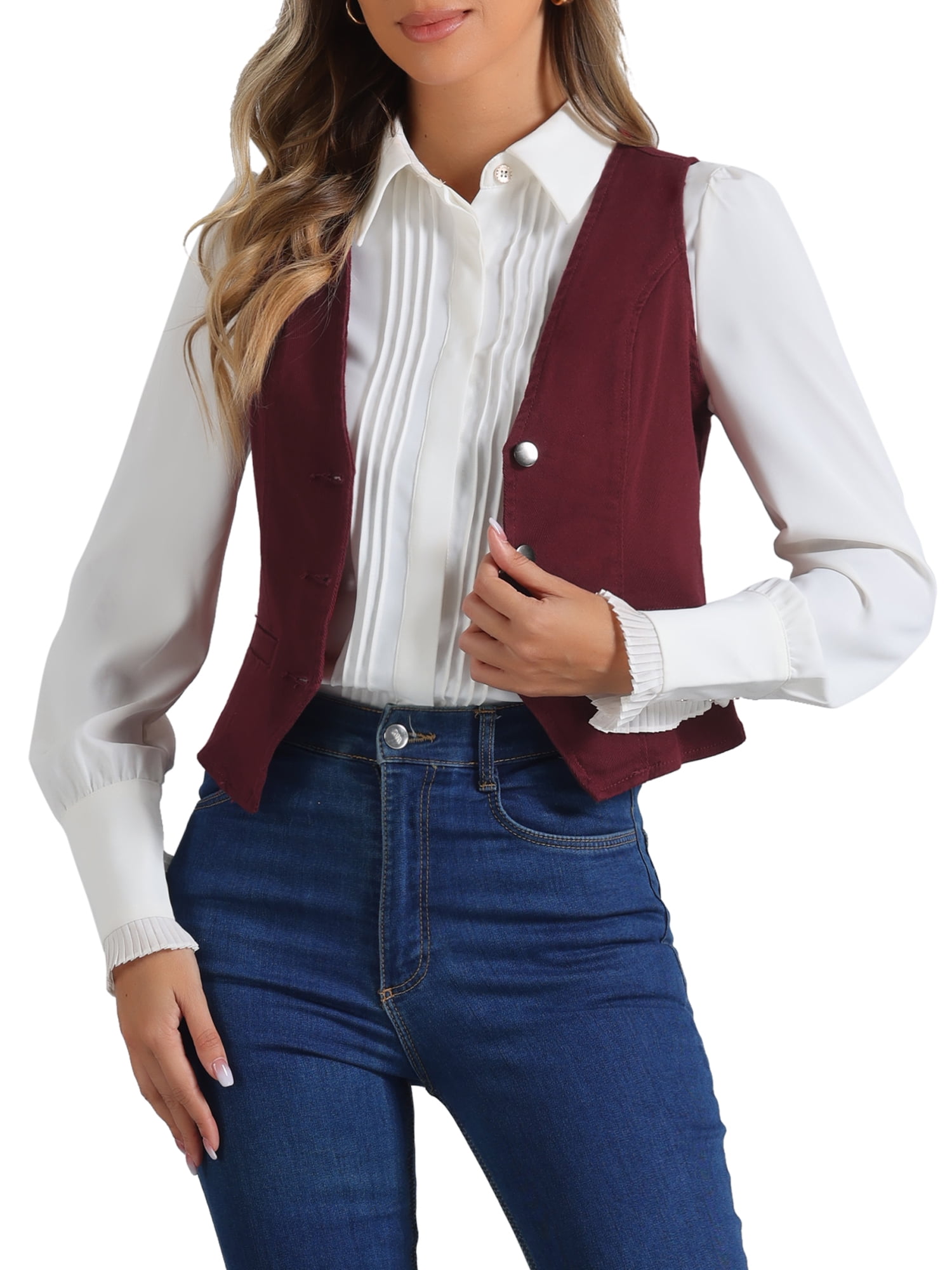 Casual Round-Neck Vest Down Jacket
