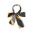 thumbnail image 1 of INSPIRE CHIC Women's Polka Dot Stripe Chain Print Long Skinny Scarf Neck Scarves Neckerchief Hairband Black 147*13cm/57.87*5.12"(L*W), 1 of 6