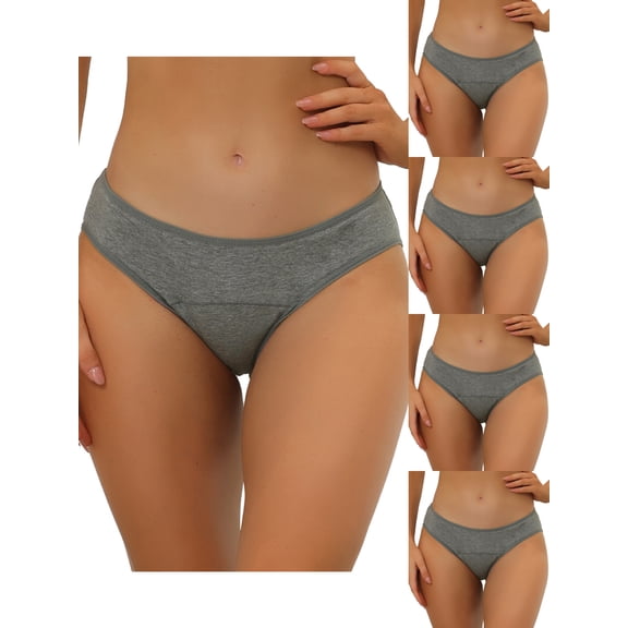 NOMADIC NOOK Women's Confortable Underwear Mid-Rised Hipster Panties, Available in Plus Size 5 Packs