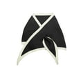 thumbnail image 1 of INSPIRE CHIC Contrast Color Triangle Neck Scarves Knit Scarf Neckerchief Winter Shawl for Women Black, 1 of 4