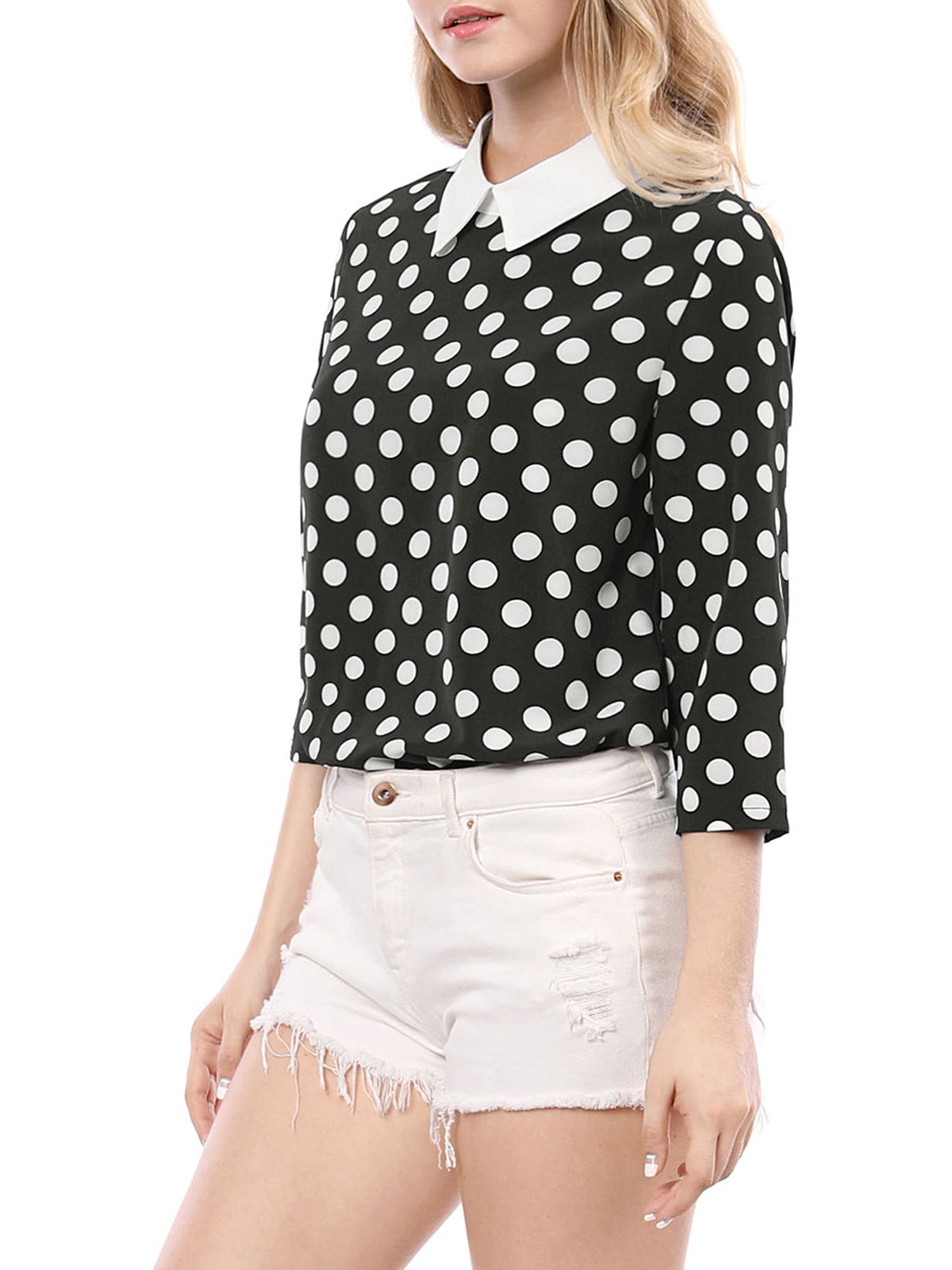 Blair Peterpan Collared Waffle Knit Top main image 0