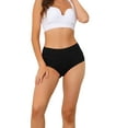 thumbnail image 1 of CURVY GLAM Women's Cotton High Waist (Available in Plus Size), Tummy Control Underwear S Black, 1 of 4