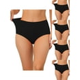 thumbnail image 1 of NOMADIC NOOK Women's Cotton High Waist Tummy Control Brief 5 Packs, 1 of 4