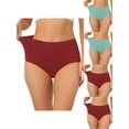 thumbnail image 1 of NOMADIC NOOK Women's Cotton High Waist Tummy Control Brief 5 Packs, 1 of 4