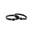 thumbnail image 1 of INSPIRE CHIC Women's Detachable Ankle Straps Solid Color Elastic Band Shoe Buckle Belt for Heels Leather Black, 1 of 4
