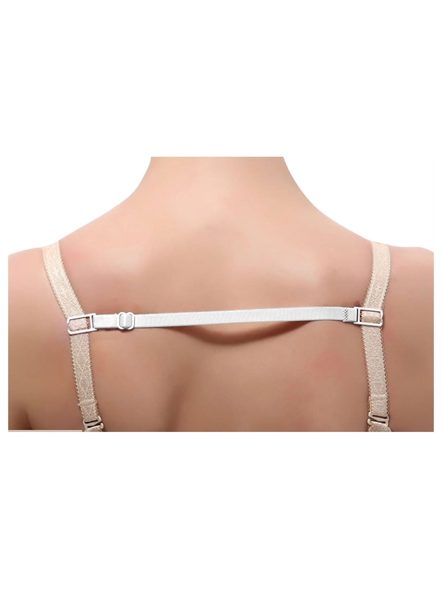 Allegra K Women's Detachable Elastic Band Non-Slip Adjustable Bra Straps  Holders 