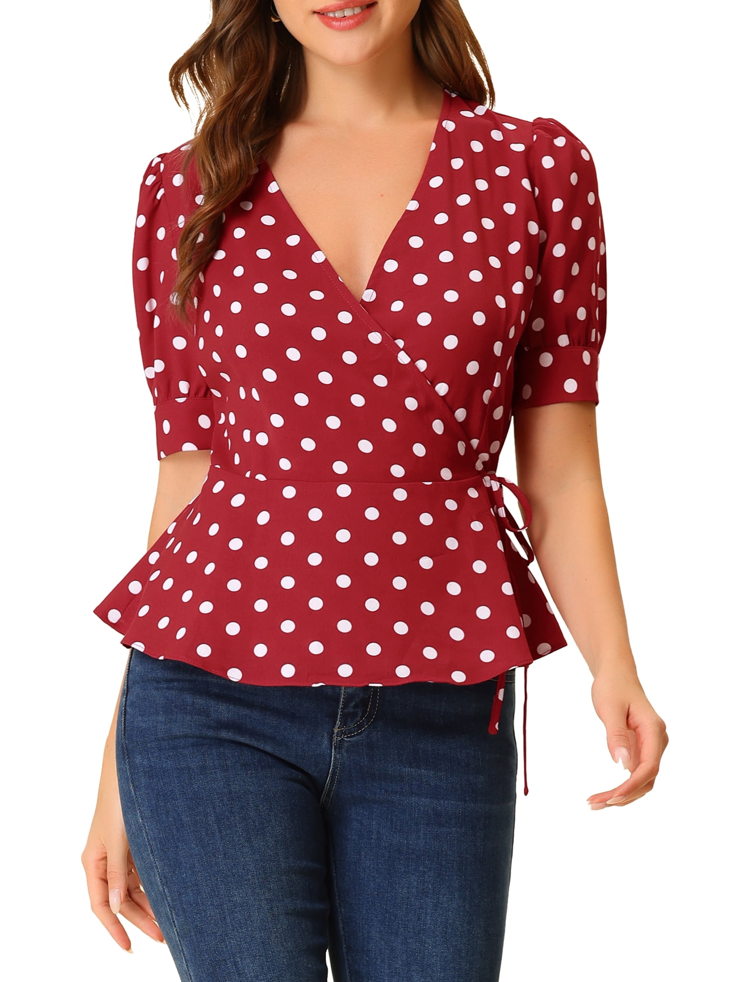 Tie Waist Ruffle Hem Sweater