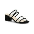 thumbnail image 1 of BLISSFUL STEP Women's Dual Straps Block Heel Slide Sandals, 1 of 8