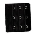 thumbnail image 1 of INSPIRE CHIC Women's Elastic 3 Rows 3 Hooks Clip-on Strap Bra Extender Black, 1 of 2