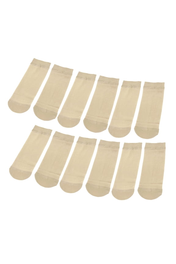 Women's Elastic Ankle High Tights Sheer Socks Stockings Khaki One Color