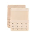 thumbnail image 1 of INSPIRE CHIC Women's Elastic Bra Hook Extensions 3 Rows 2 Pcs Apricot 2 and Skin Color, 1 of 6