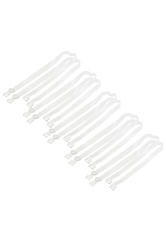 Women's Elastic Striped Invisible Clear Bra Shoulder Strap Clear