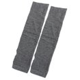 thumbnail image 1 of INSPIRE CHIC Women's Elastic Thumb Hole Fingerless Arm Warmers Gloves Dark Gray, 1 of 1