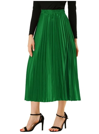 Gold pleated skirt clearance walmart
