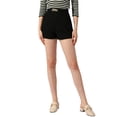 thumbnail image 1 of INSPIRE CHIC Women's Elegant High Waist Zipper with Pockets Straight Leg Summer Shorts Black M, 1 of 5