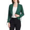thumbnail image 1 of Allegra K Women's Elegant Open Front Cardigan Jacket Work Office Cropped Blazer, 1 of 6