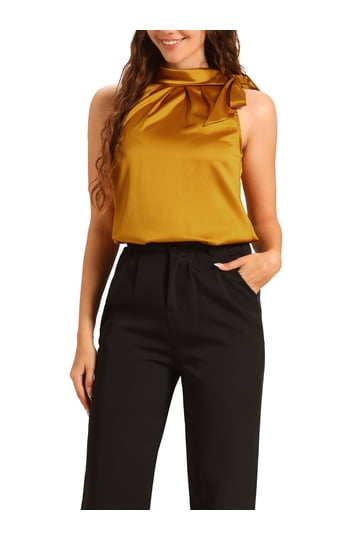 Satin Tie Top