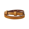 thumbnail image 1 of INSPIRE CHIC Women's Embossed Stitching Edge Single Alloy Pin Buckle Belt Ochre 29 7/8 -34 5/8 inches, 1 of 7