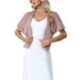 thumbnail image 1 of INSPIRE CHIC Women's Faux Fur Shawl Stole Winter 1920s Bridal Wedding Wrap L Pink, 1 of 6