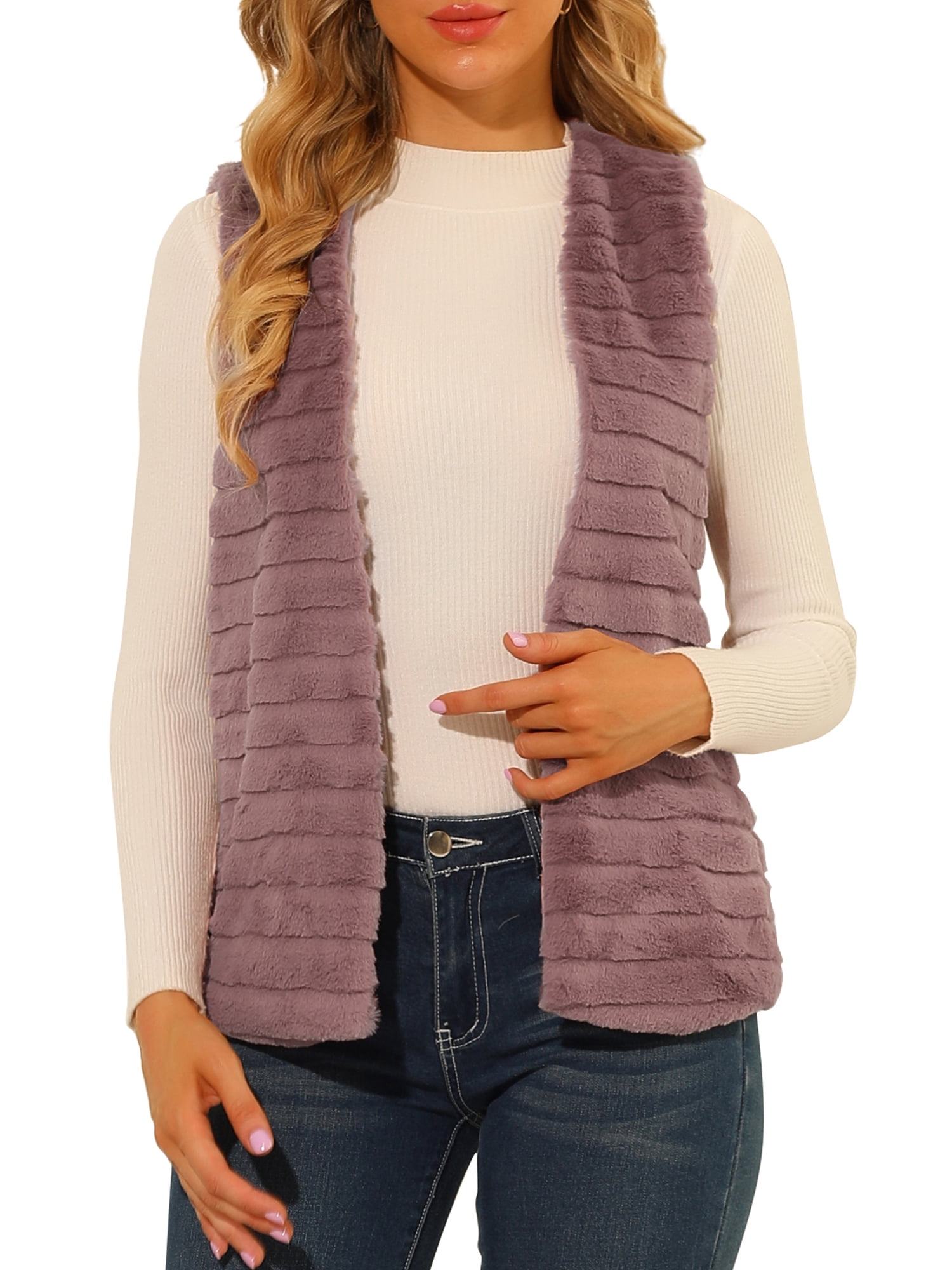 Echo faux top fur vest