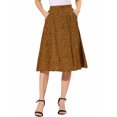 thumbnail image 1 of Allegra K Women's Flare Below Knee Chiffon Flowy Waistband A Line Midi Skirt, 1 of 6