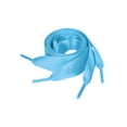 thumbnail image 1 of Women's Extra Wide Shoestrings Flat Satin Ribbon Shoelaces for Sneakers 2 Pairs Sky Blue 100cm/39.4", 1 of 4