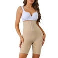 thumbnail image 1 of INSPIRE CHIC Women's Flatten Tummy High Waist Butt Lifter Thigh Slimmers with Hooks Closure Large Beige, 1 of 6