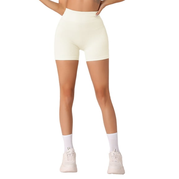 INSPIRE CHIC Women's Flatten Tummy High Waist Butt Lifter Thigh Slimmers with Hooks Closure Medium Beige