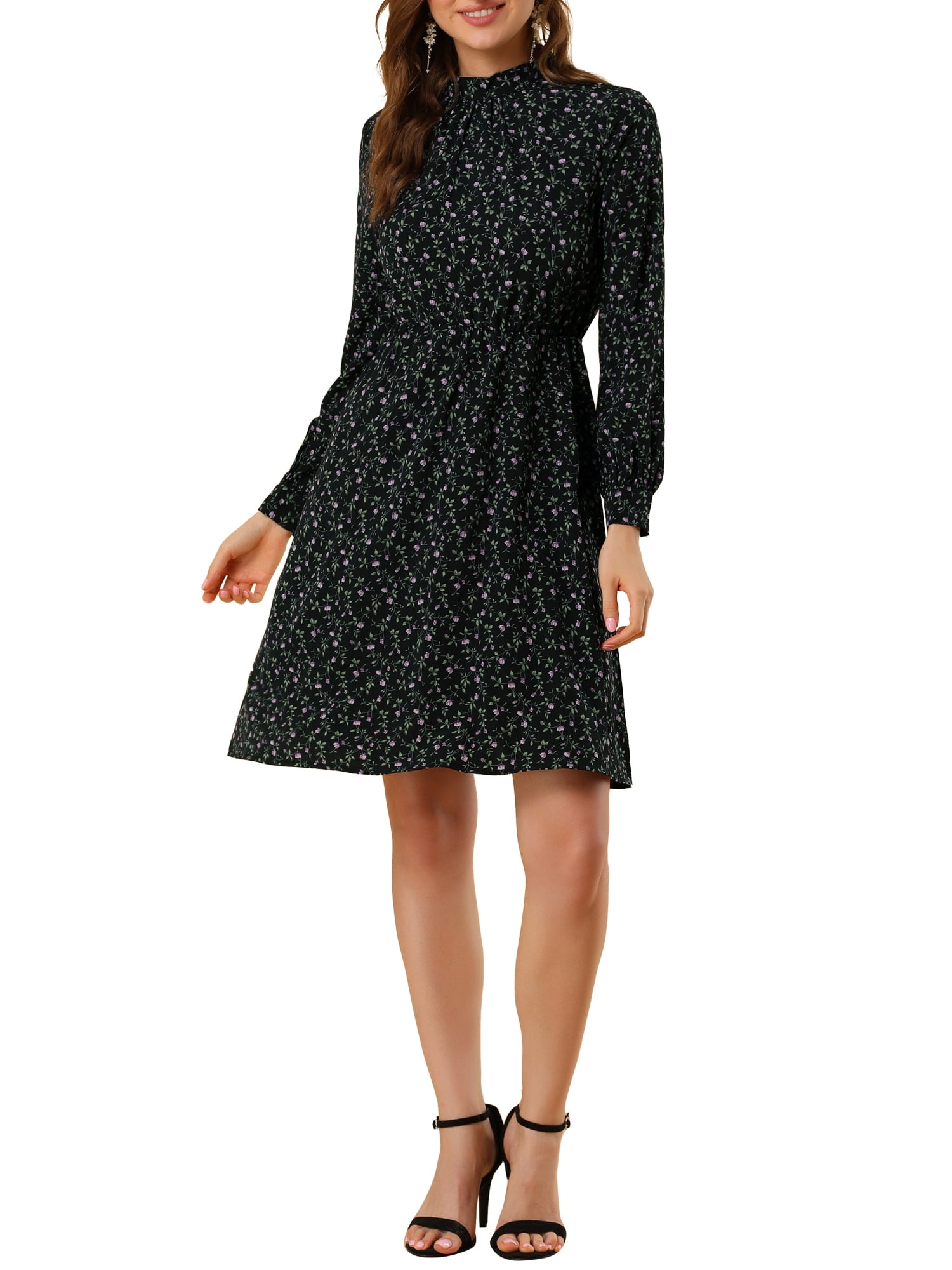Kara Floral Tie Waist Sleeveless Holiday Long Dress