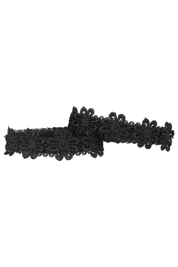 Women's Flower Lace Elastic Band Detachable Shoe Ankle Straps for Heels