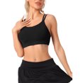 thumbnail image 1 of INSPIRE CHIC Women's Full-Coverage U Back Fitness Sports Bras Fixed Padded Cup Underwear S Black, 1 of 5