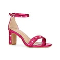 thumbnail image 1 of BLISSFUL STEP Valentine's Women's Shoes Glitter Ankle Strap Block Heel Prom Sandals Hot Pink 7, 1 of 7