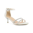 thumbnail image 1 of BLISSFUL STEP Women's Glitter Ankle Strap Stiletto Heel Sandals, 1 of 8