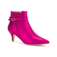 thumbnail image 1 of BLISSFUL STEP Women's Glitter Pointed Toe Stiletto Heel Ankle Boots Hot Pink 8, 1 of 7