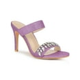 thumbnail image 1 of BLISSFUL STEP Women's Glitter Rhines Stiletto Heel Sandals Purple 10, 1 of 8