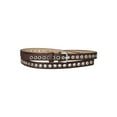 thumbnail image 1 of INSPIRE CHICGrommet Belt Leather Skinny Plus Size Waist Belts for Women Punk Rock Style 104.5cm/41.14'' Coffee, 1 of 4