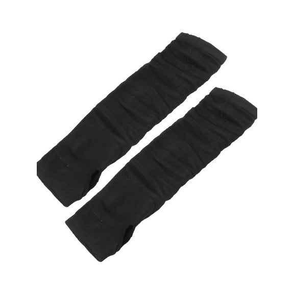 INSPIRE CHIC Women's Hand Warm Elbow Length Elastic Fingerless Gloves Black