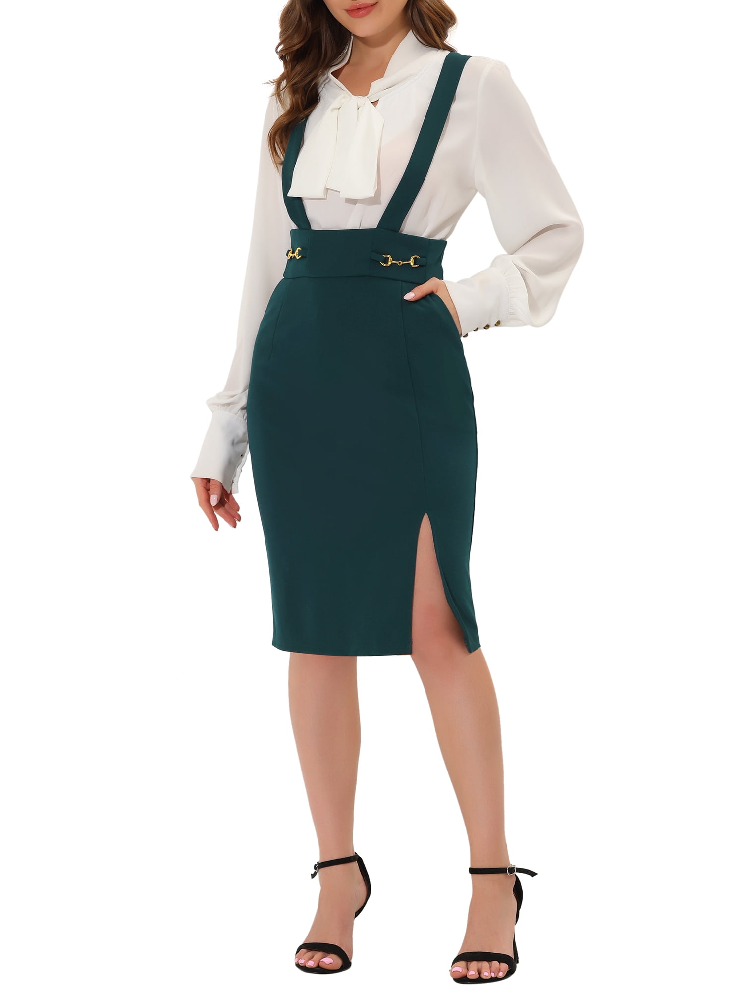 Suspender pencil dress cheap