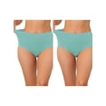 thumbnail image 1 of NOMADIC NOOK Women's High Waist Tummy Control Underwear 2 Packs XXL Maca Green, 1 of 4