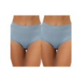 thumbnail image 1 of NOMADIC NOOK Women's High Waist Underwear Tummy Control Lace Trim Ribbed Panties 2 Packs, 1 of 4