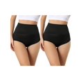 thumbnail image 1 of NOMADIC NOOK Women's High Waisted Body Shaper Briefs Light Breathable Control Panties 2 Packs, 1 of 4