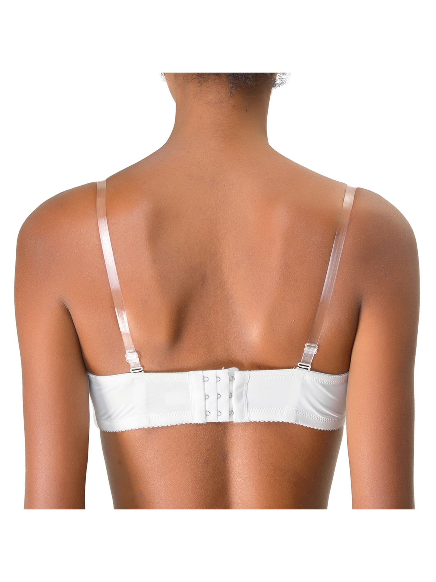 Allegra K Women's Invisible Clear Elastic Clear Bra Shoulder Strap