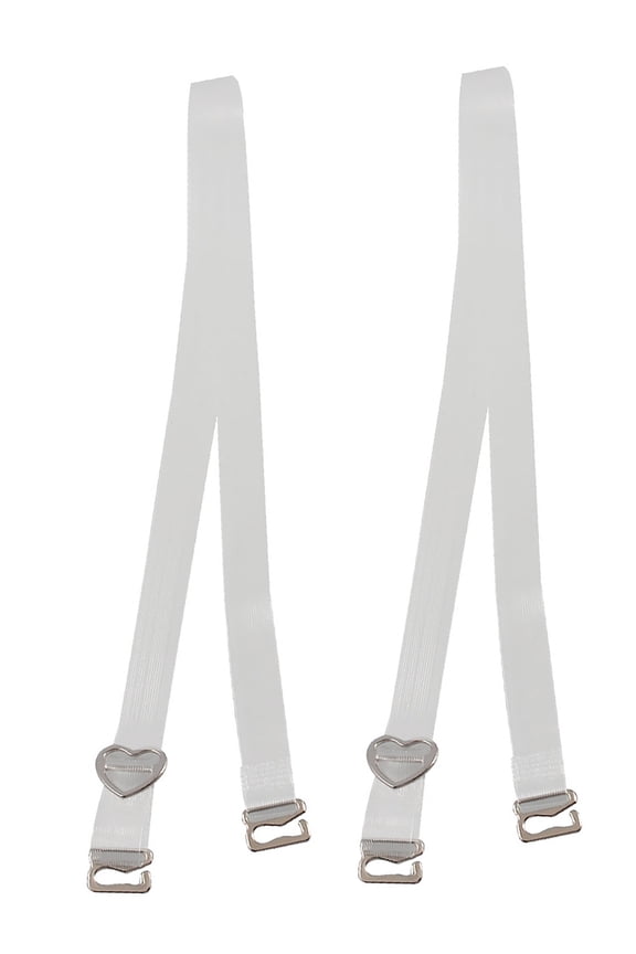 Women's Invisible Striped Plastic Bra Shoulder Strap Belt