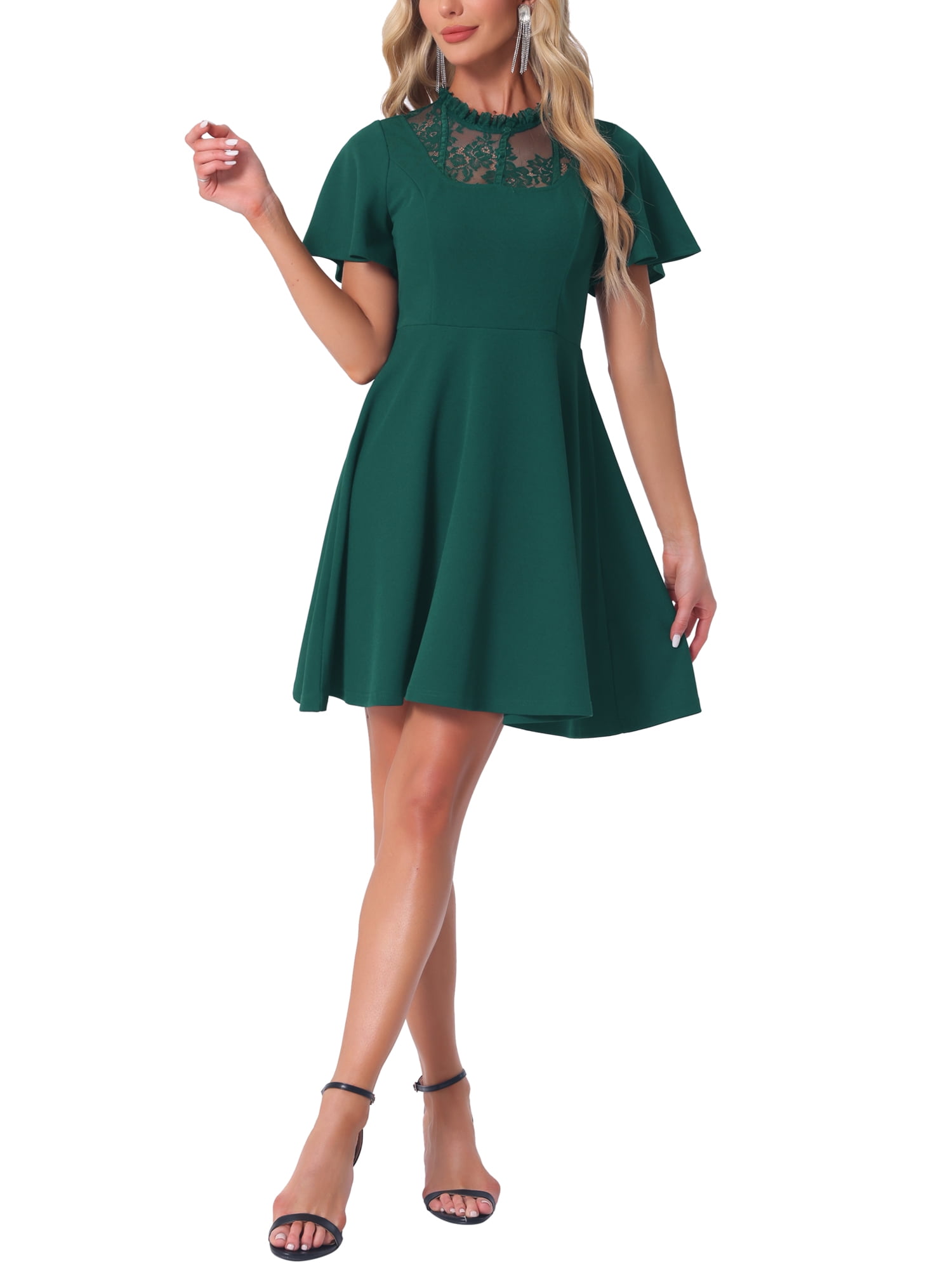 slim fit dress slacks Joelle Forest Lace Midi Dress main image 0