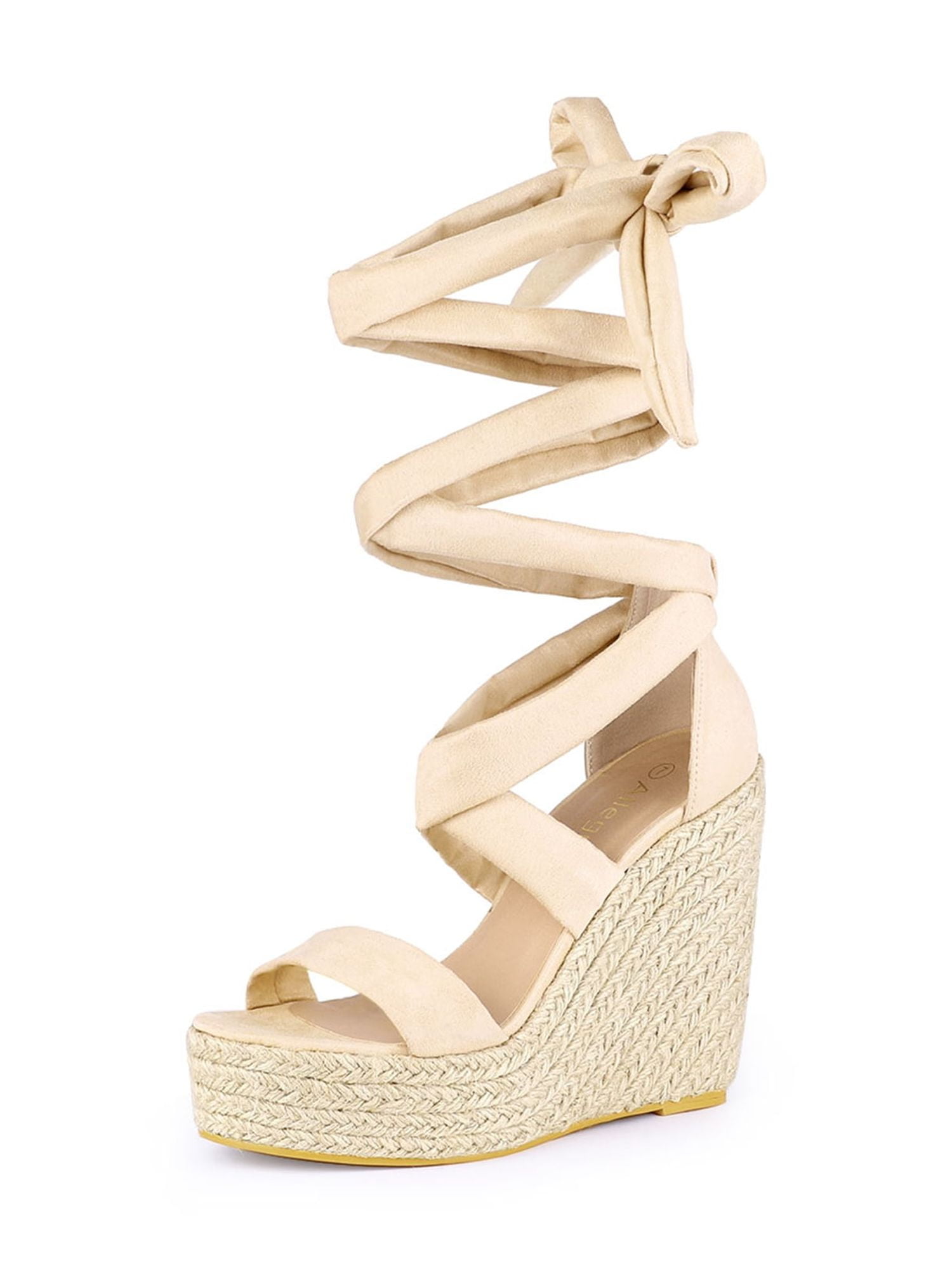 lace up platform wedges